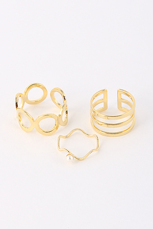 Wavy Ring Three Set Ring 5EAE6